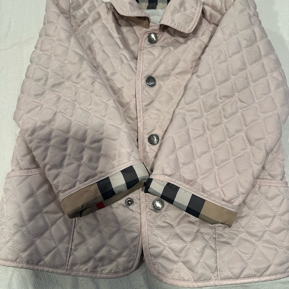 Burberry Beige and Red Plaid Lining